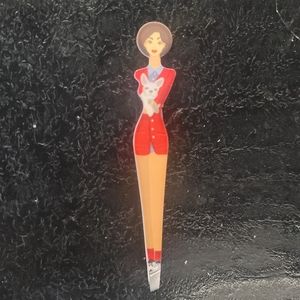 New Fashion Lady & her dog Tweezer